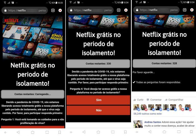 Golpe da Netflix: falso email pede dados pessoais para evitar