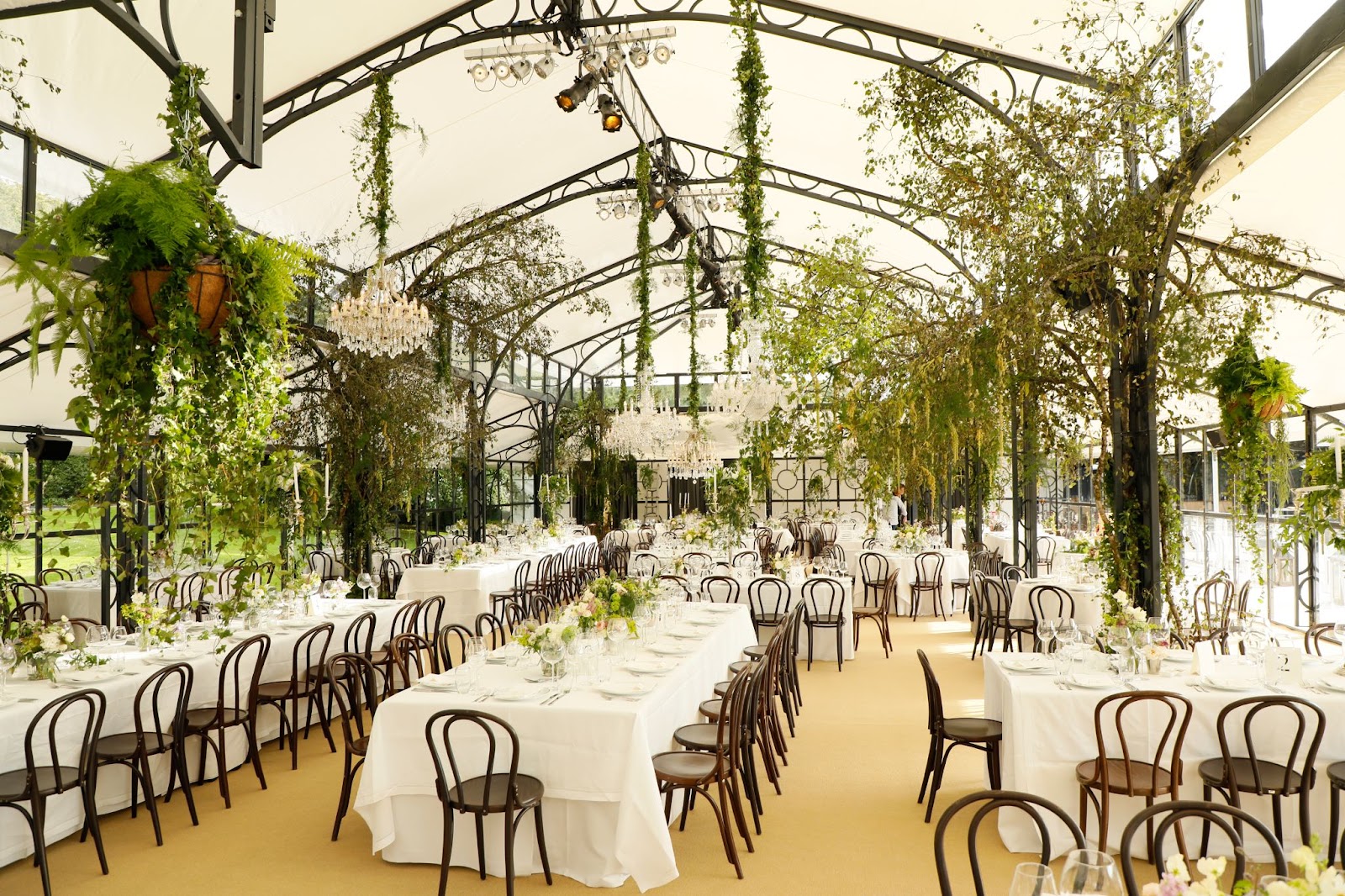 A stunning wedding reception where nature meets luxury.