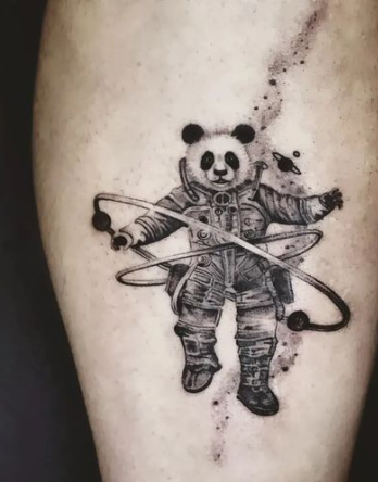 Panda Astronaut Tattoo