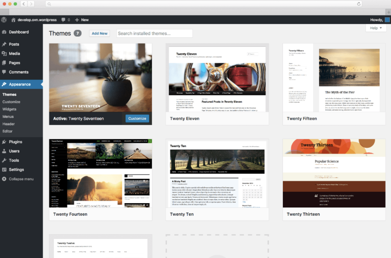 wordpress-theme-setup