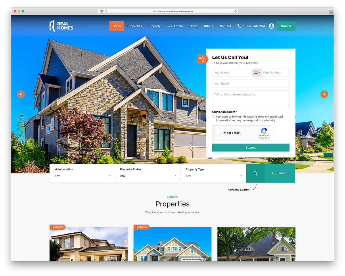 RealHomes - Tema WordPress Daftar Real Estat