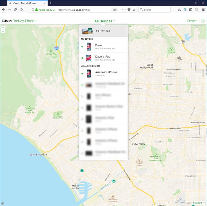 تتبع موقع الايفون الخاص بك باستخدام Family Sharing