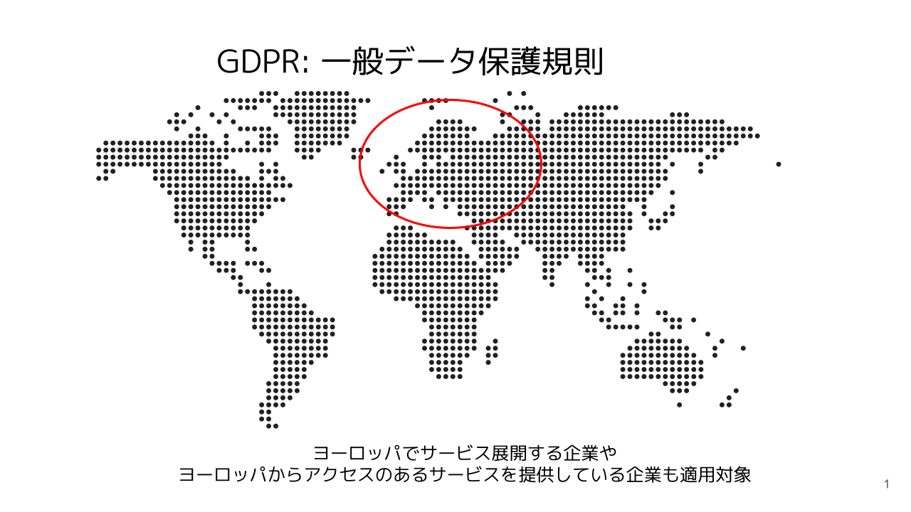 GDPR：一般データ保護規制