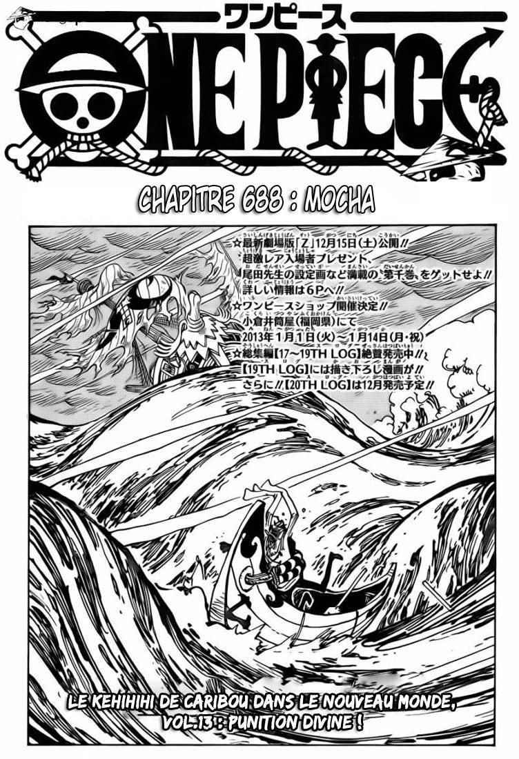 One Piece Chapitre 688 - Page 2