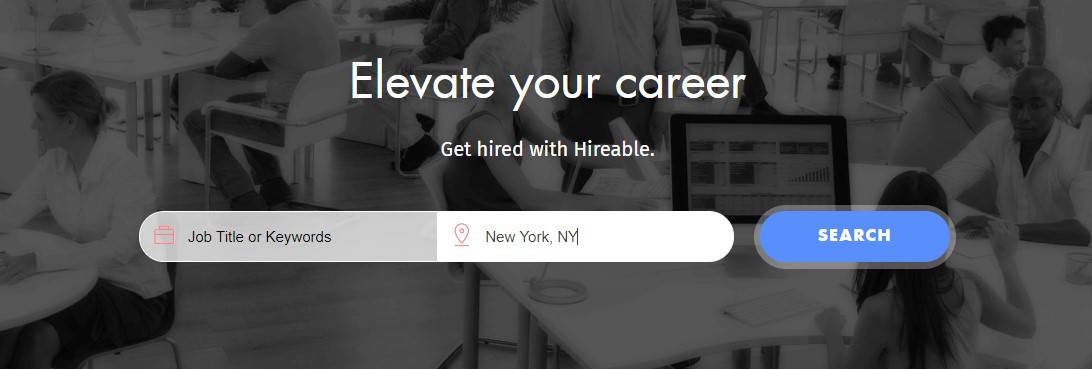 Hireable nearby job search