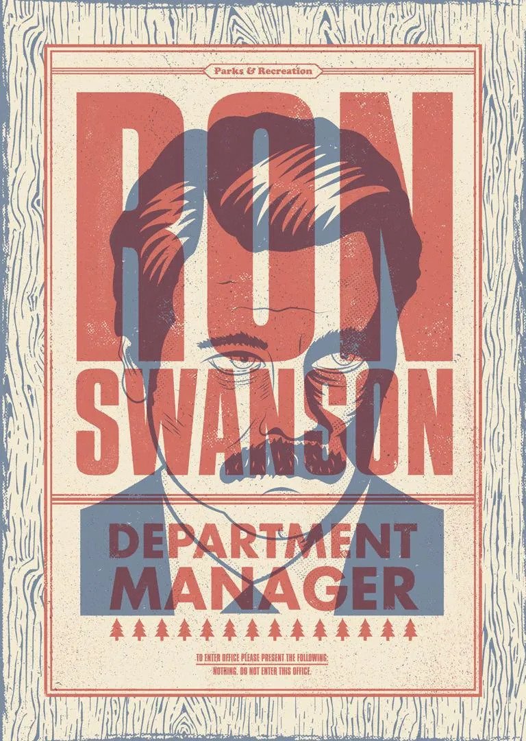 ron swanson poster