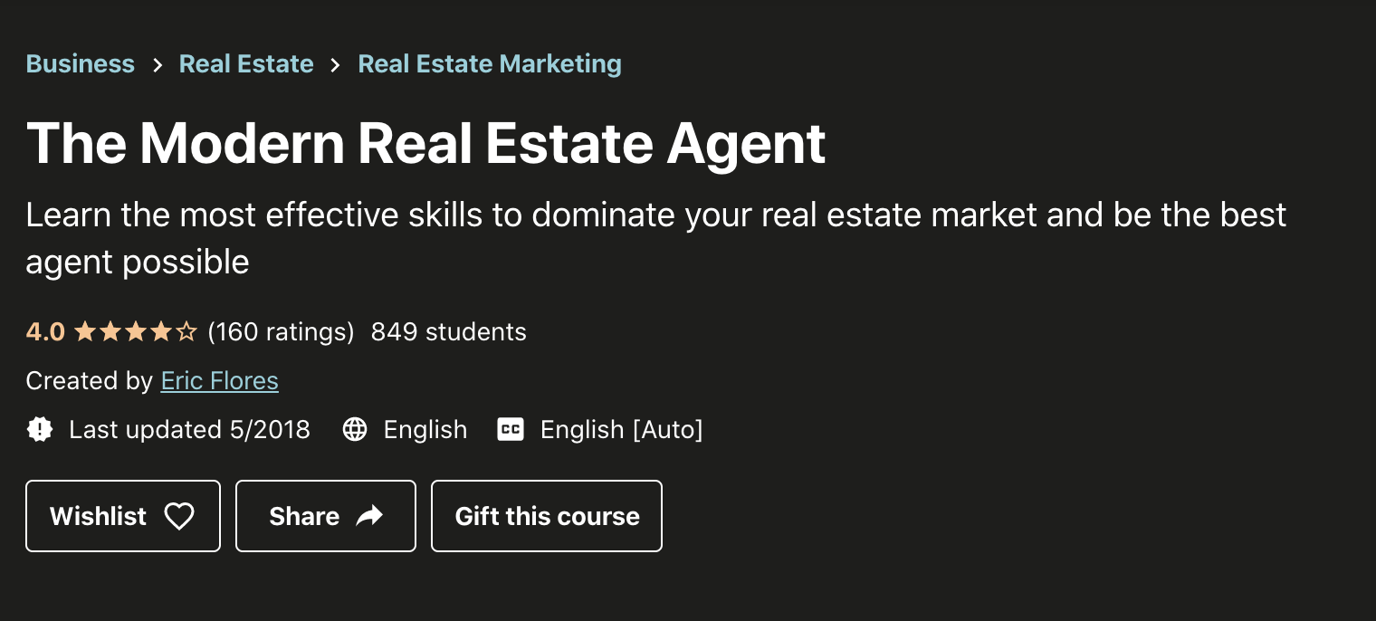 Real Estate Courses Udemy