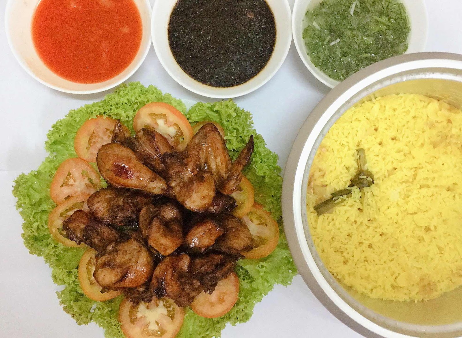 cara buat nasi ayam simple dan mudah musim PKP bahan-bahan nasi ayam