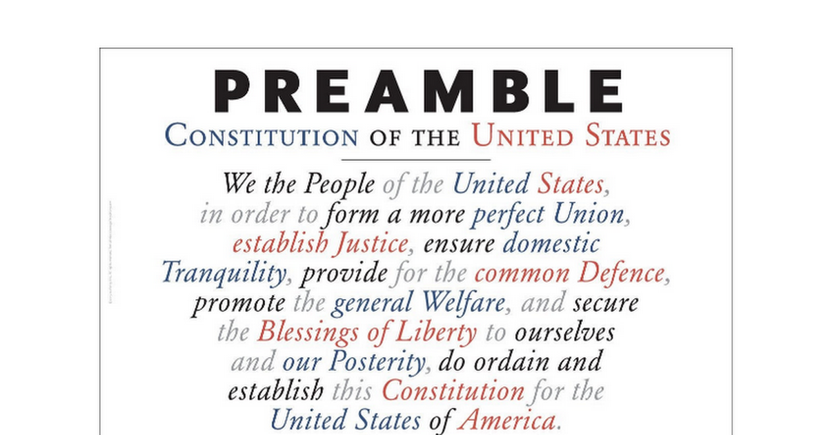 essay on importance of preamble to the constitution