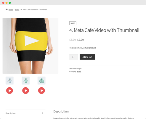 Videos in Gallery - WooCommerce product video