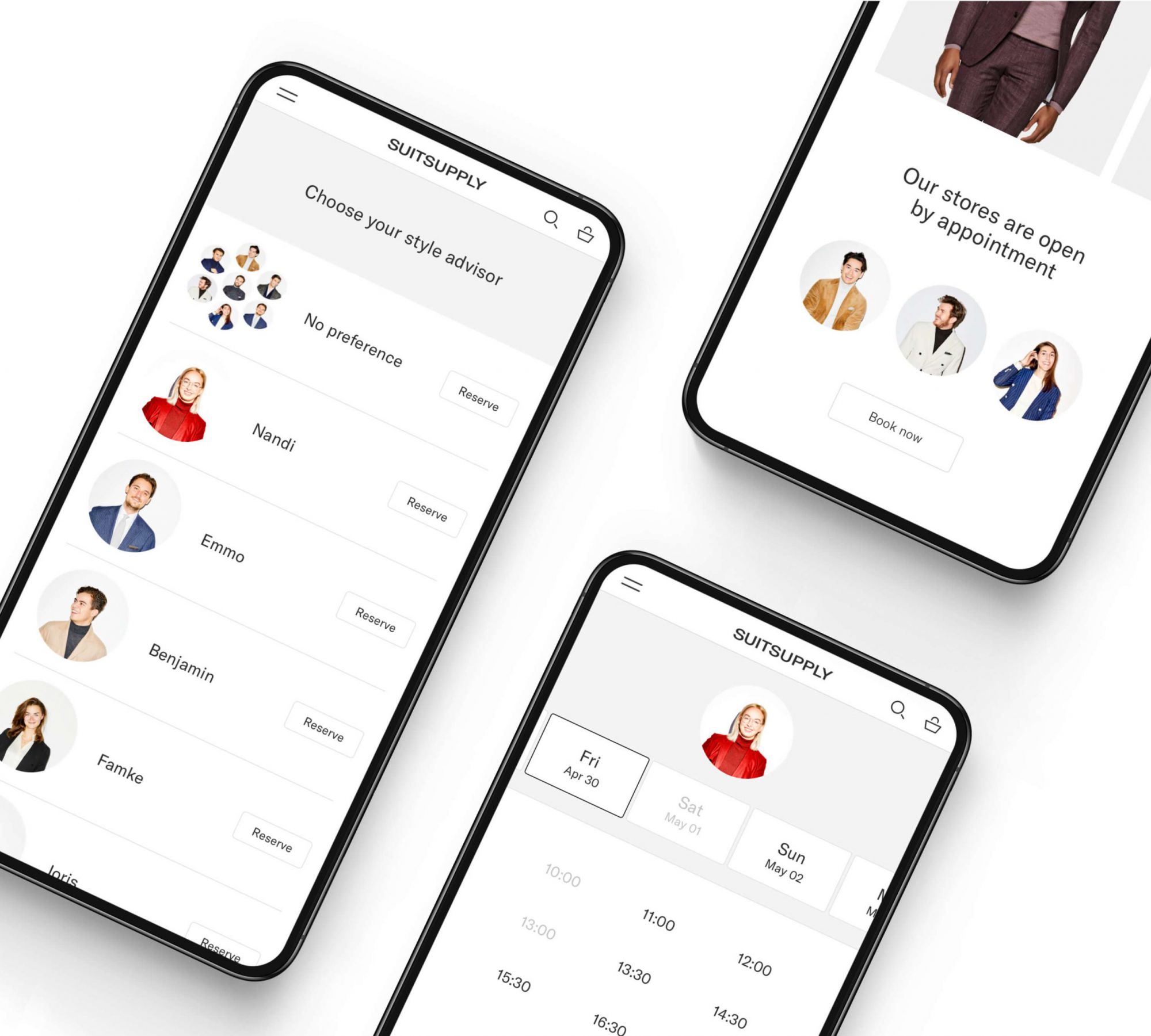 Style advice ecommerce tool for fashion brand, Suitsupply.