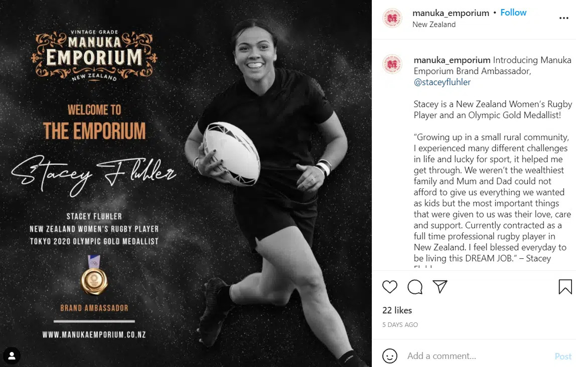 joueuse de rugby ambassadeur de marque