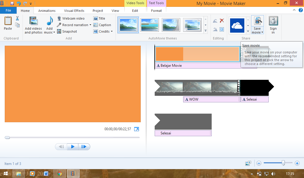 Cara Membuat Film Menggunakan Movie Maker