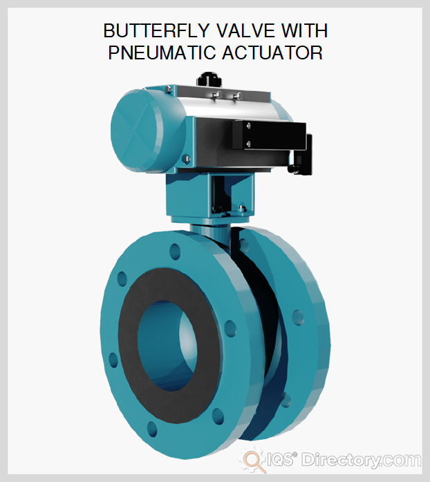 Butterfly Valve With Pneumatic Actuator