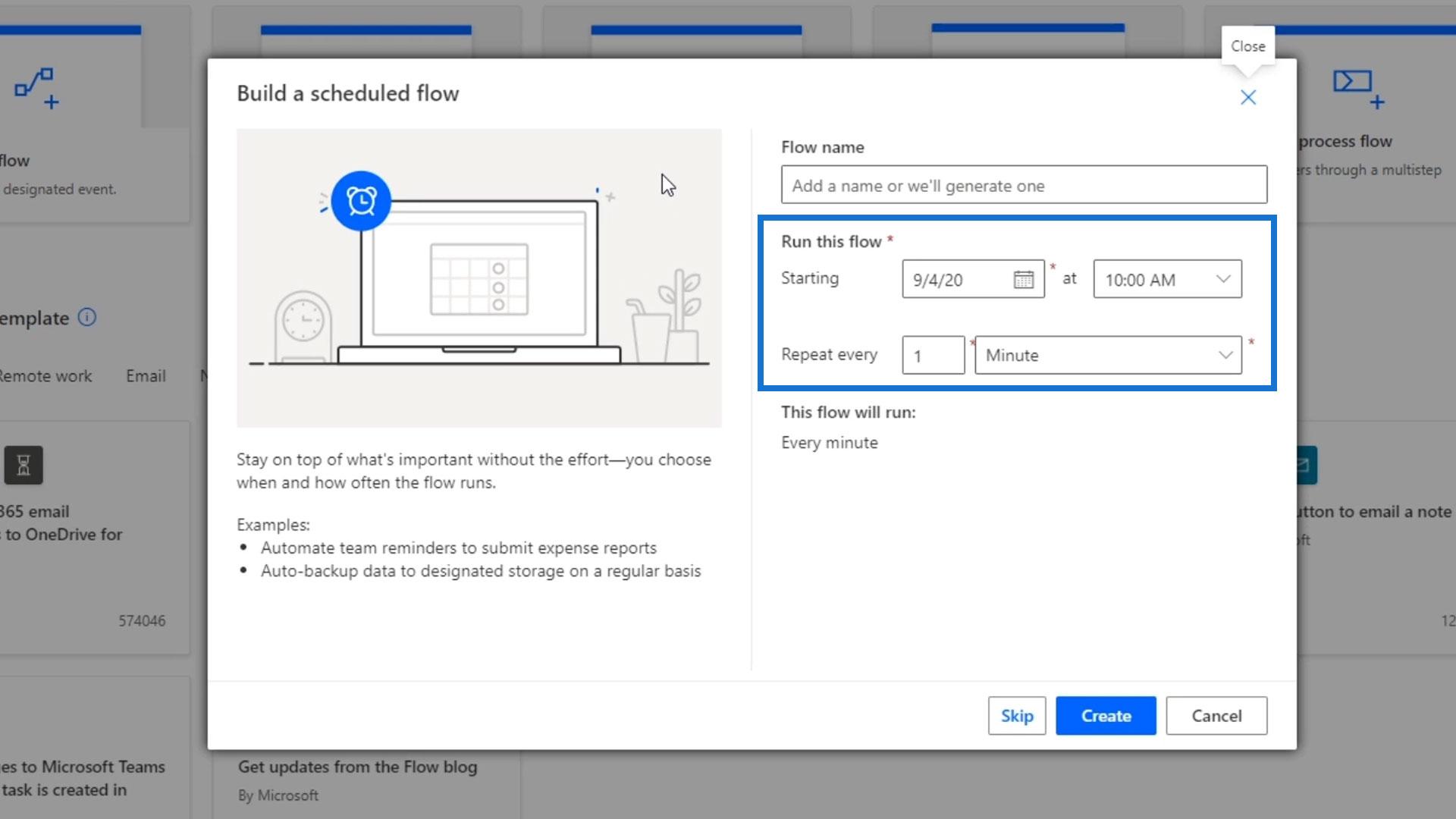 Scheduled workflows