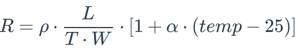 การคำนวณความต้านทานการติดตาม