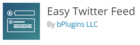 Easy Twitter Feed Widget Plugin