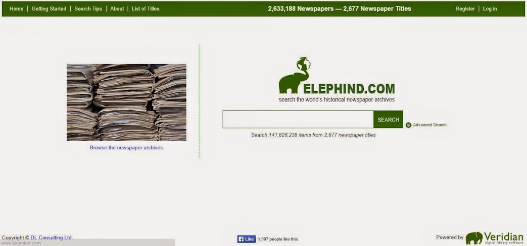 Elephind Search the world's historical newspaper archives