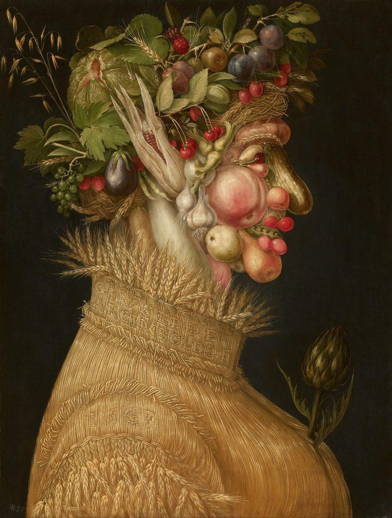 Arcimboldo`s Allegories of the Seasons: Giuseppe Arcimboldo, Summer, 1563, Kunsthistorisches Museum, Vienna
