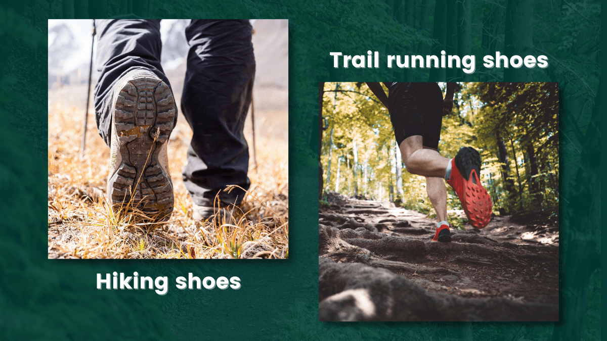 Trail running shoes vs hiking shoes traction