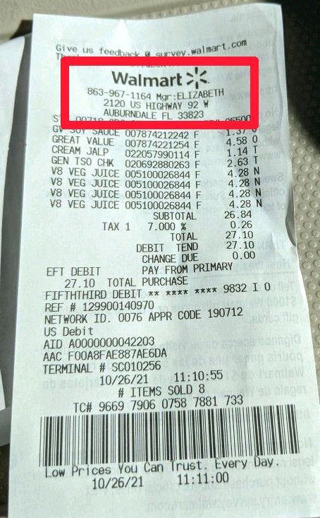 How To Read Walmart Receipt: Walmart Receipt Codes 1