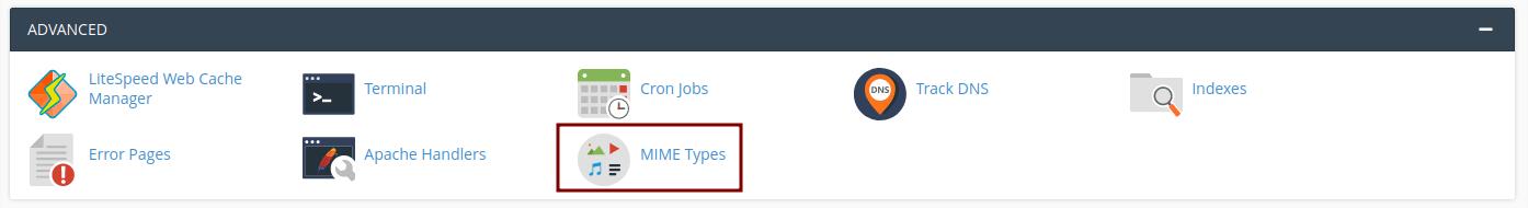Mengenal MIME Types di cPanel
