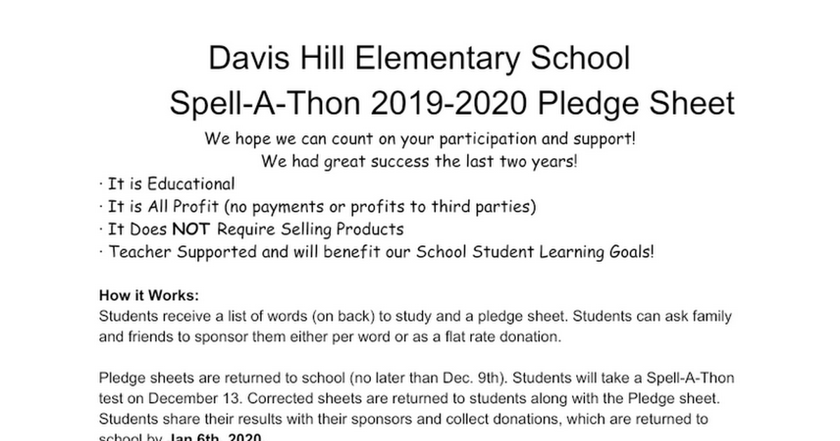 2019-2020 spell-a-thon