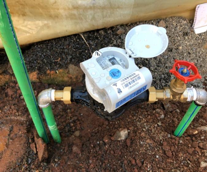 Consumer smart water meter installation in Kipkorgot