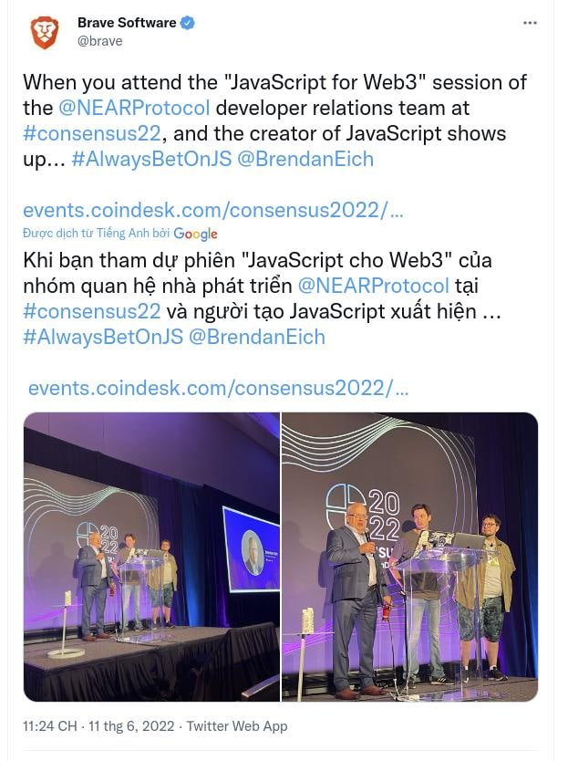 NEAR là blockchain đầu tiên hoàn toàn hỗ trợ Javascript