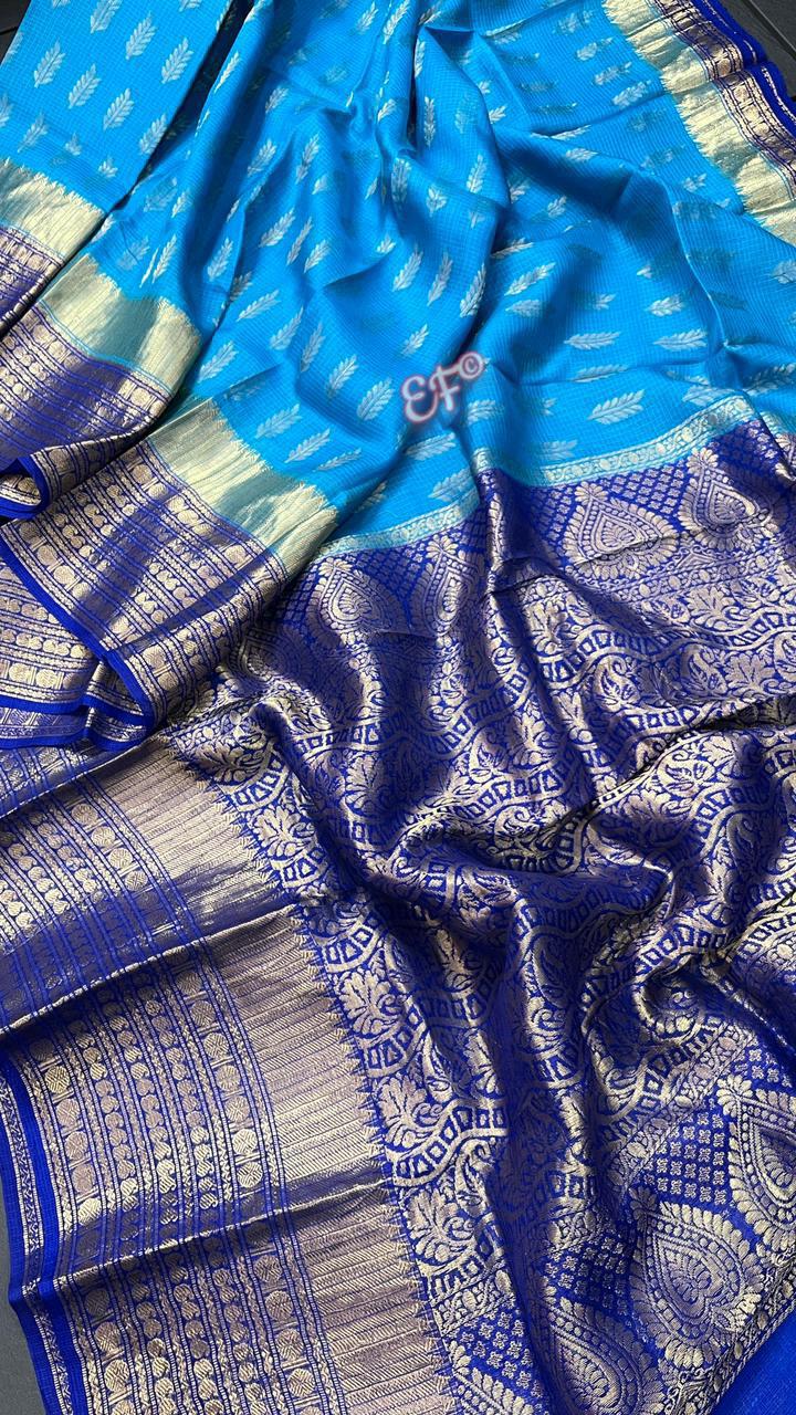 Pure Handloom Kanchi Kota silk Sarees