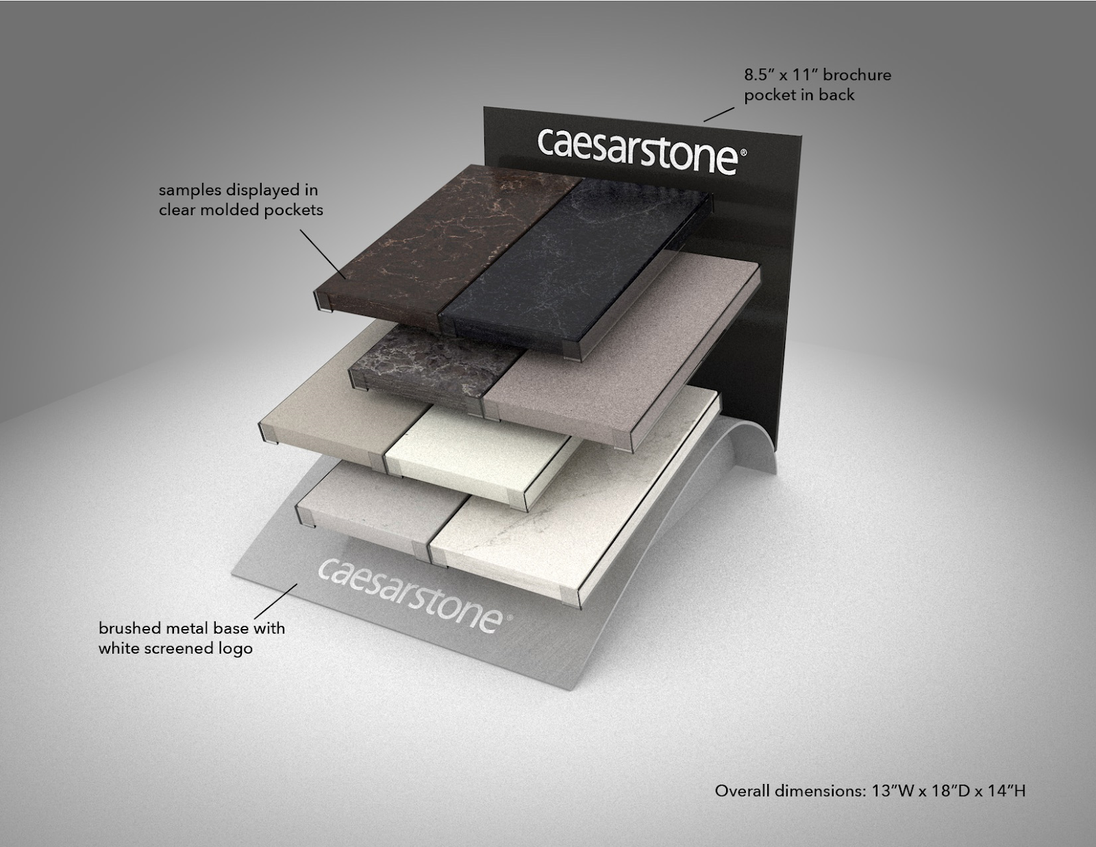Caesarstone custom POP countertop display