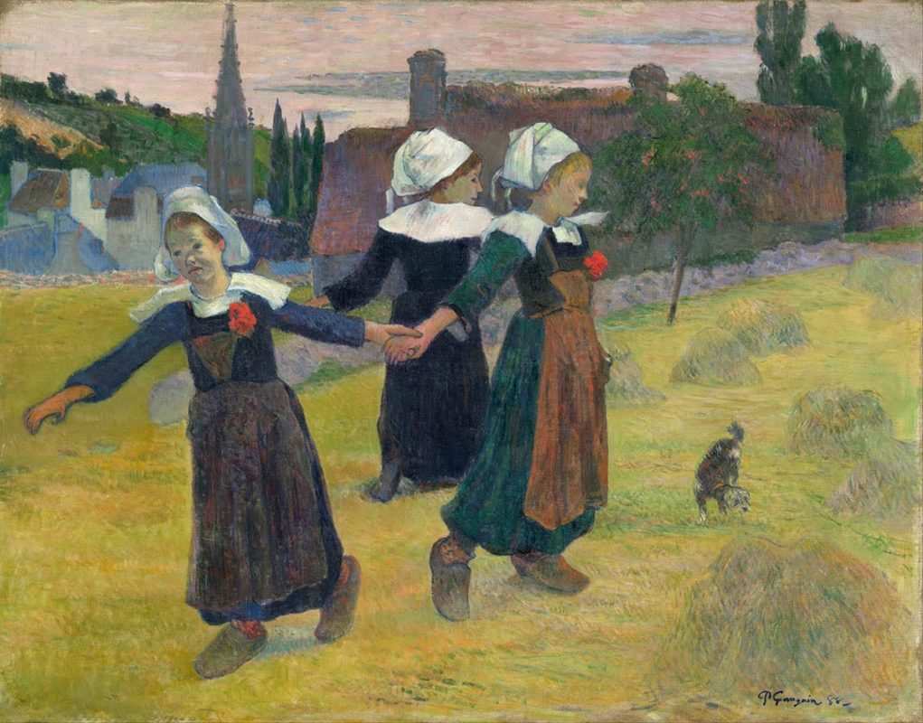 breton girls dancing