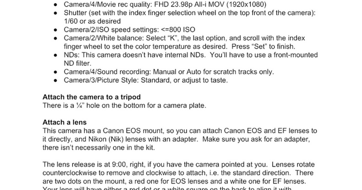 Canon 80D Guide - Google Docs