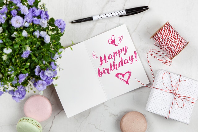 birthday gifts for her - happy birthday card