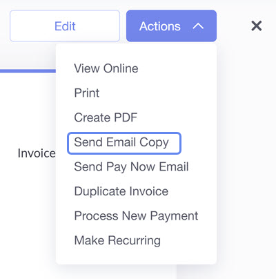 Send Email Copy