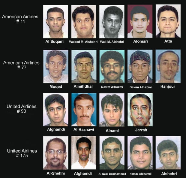 Ada 19 orang yang jadi pasukan penyerang pada Serangan 11 September 2001.