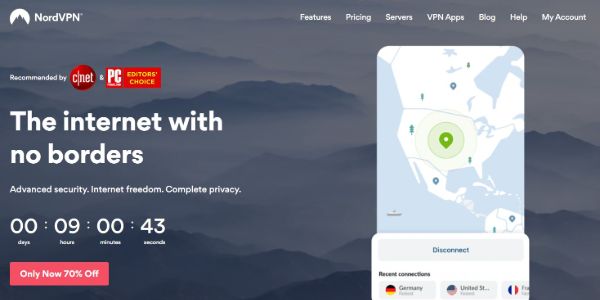 NordVPN Melhor VPNs para Pandora 600x300