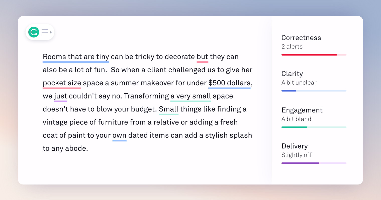 Grammarly UI