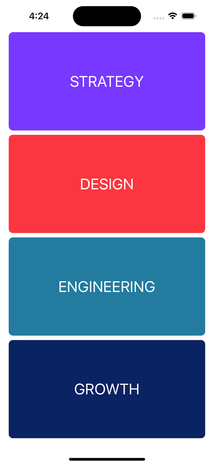 Creating seamless transitions between views