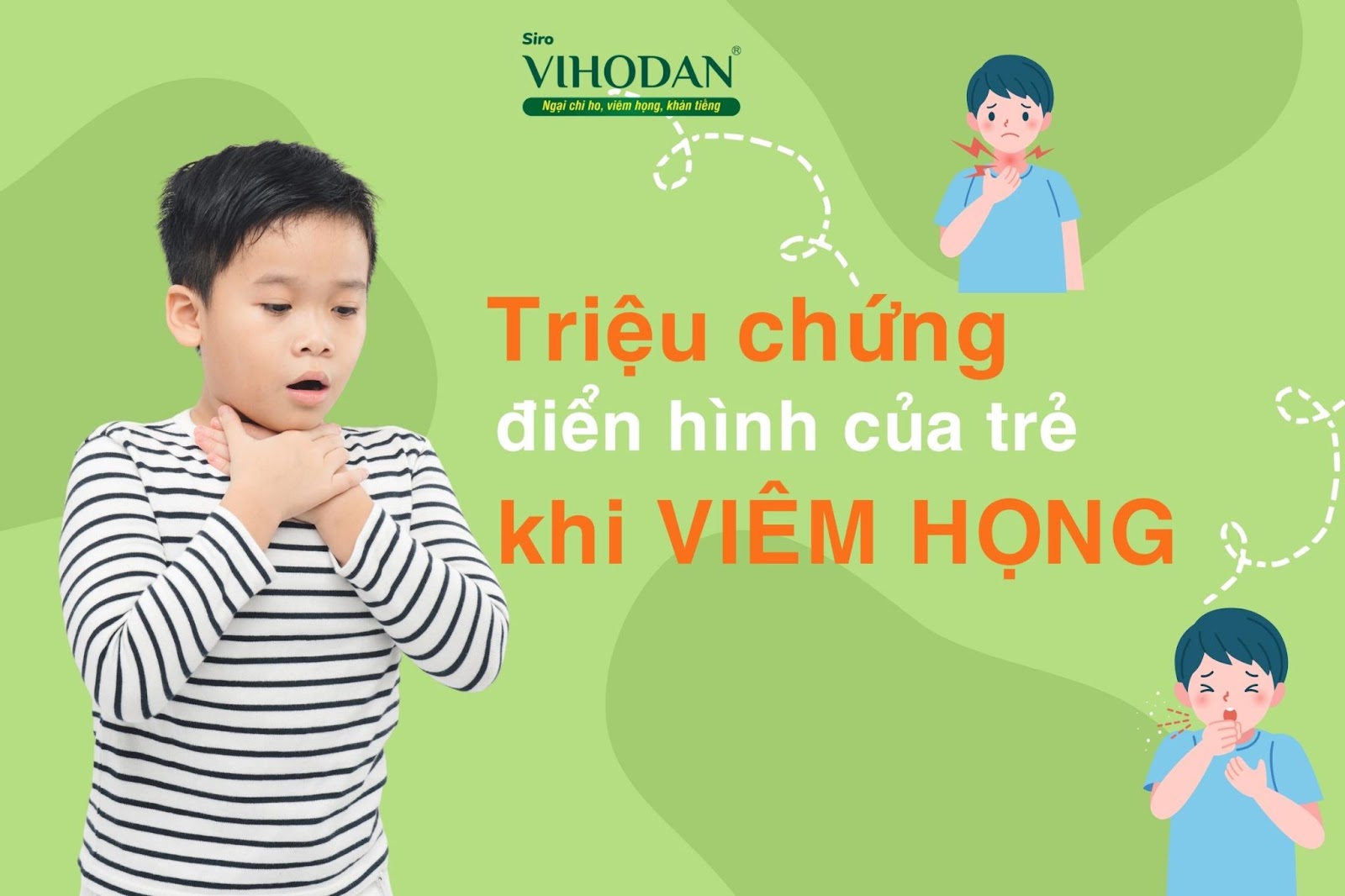 Triệu chứng điển hình của trẻ khi viêm họng