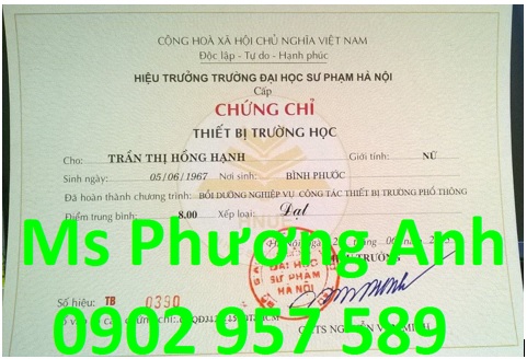 Học nhanh chứng chỉ nghiệp vụ Công tác thiết bị trường học ở đâu rẻ, uy tín tại