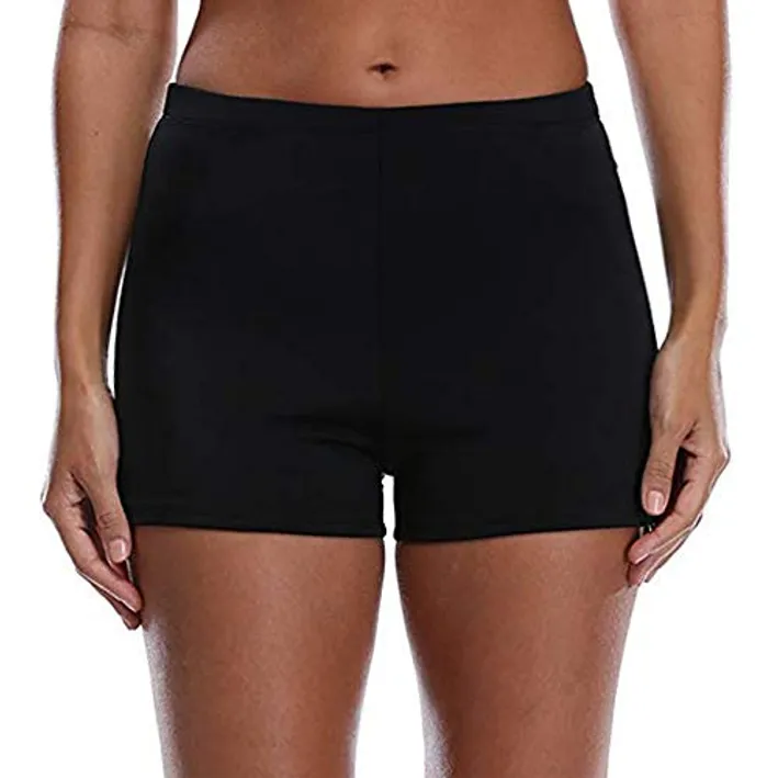 Tournesol Women's Swim Shorts High Waist Boy Shorts will help to cover all your problematic areas. - women's boy short bathing suits