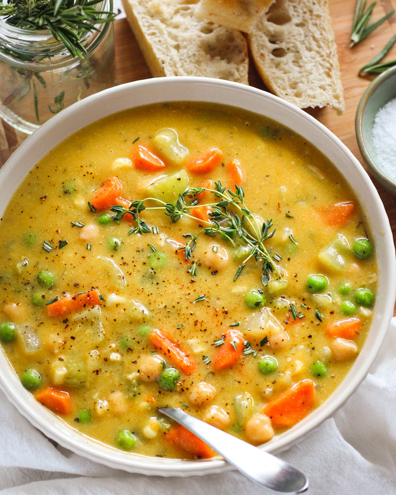 One-Pot Creamy Vegetable Soup - It's All Good Vegan