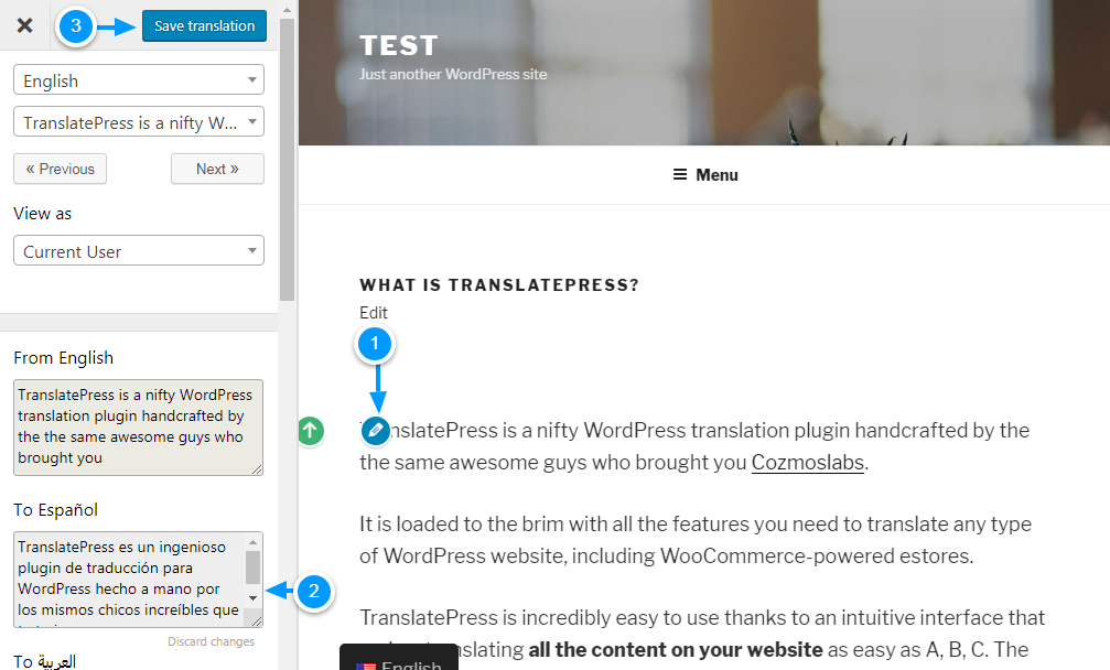 Como funciona a tradução no WordPress