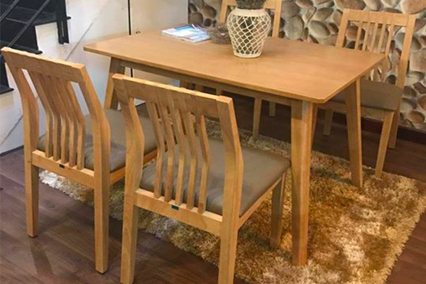 Nội thất gỗ cao su mang đến không gian sang trọng
