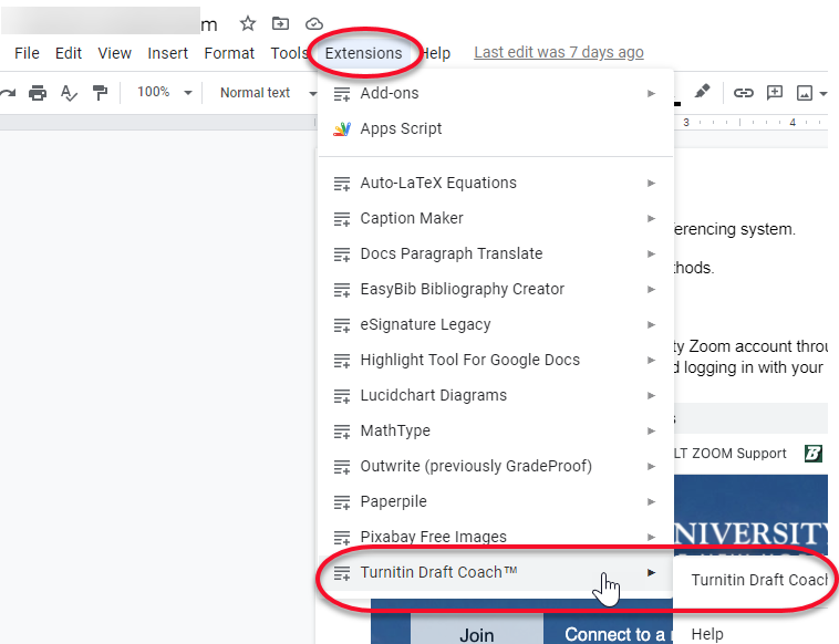 Article turnitin draft coach