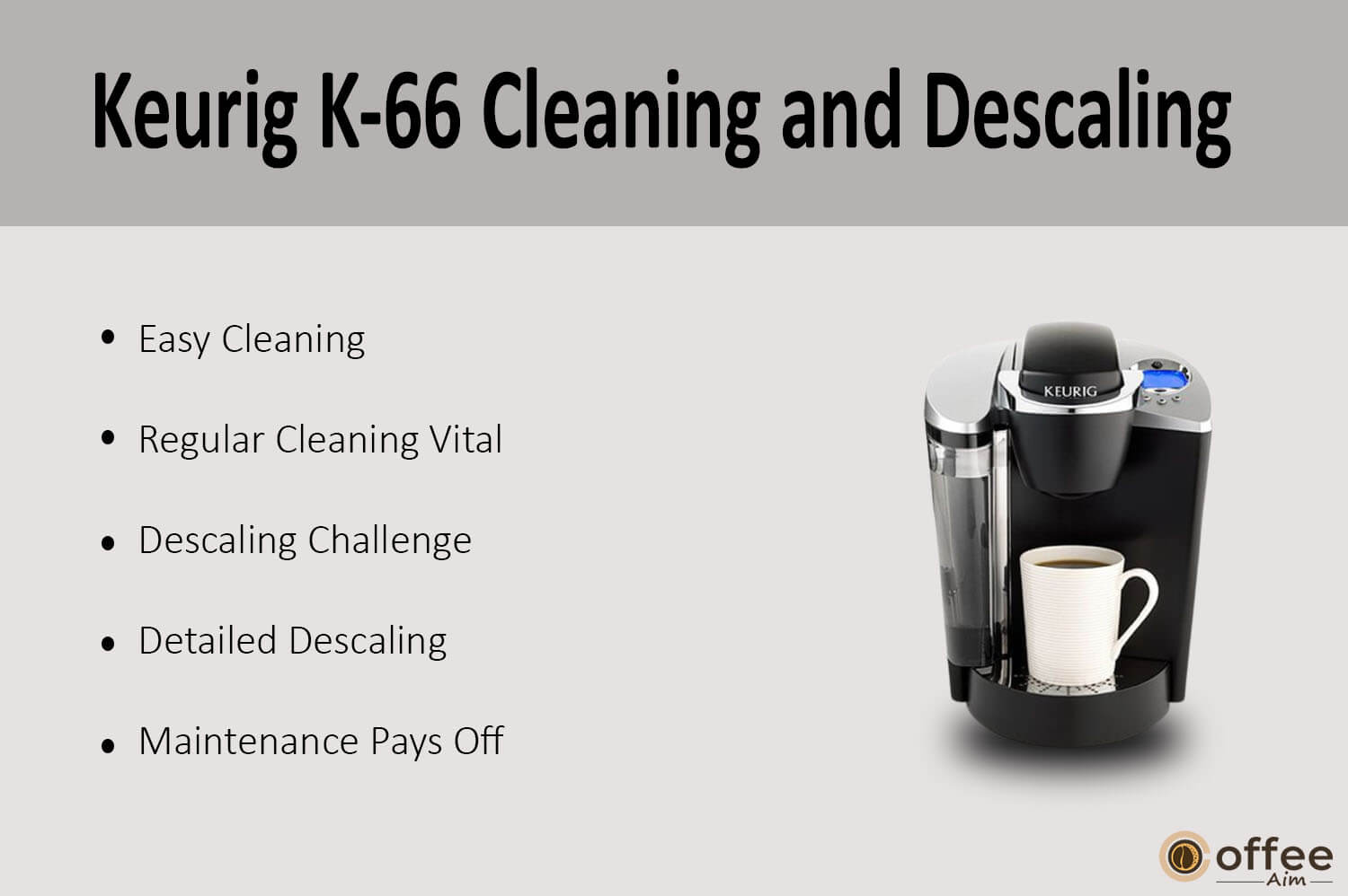 In this image,we explain the Cleaning and descaling.