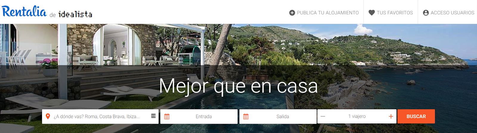 alternativas a Airbnb en España Rentalia
