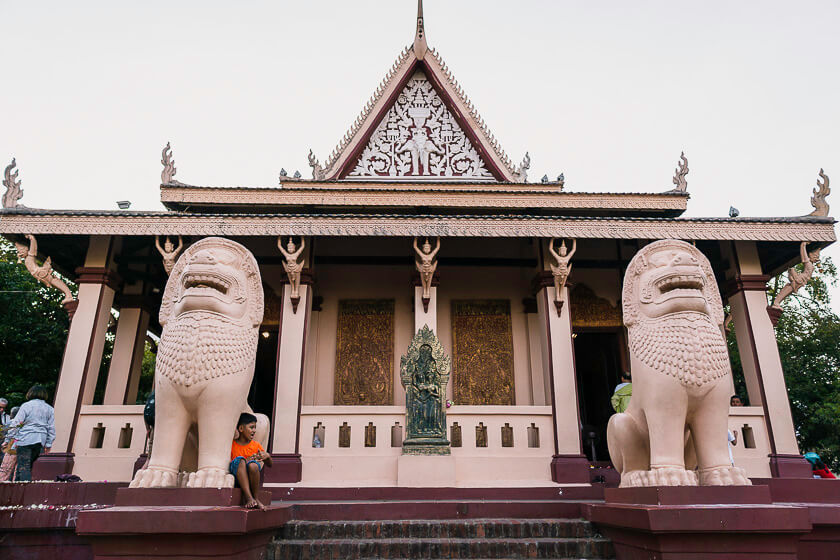 What Phnom Temple, one of the top things to do in Phnom Penh.