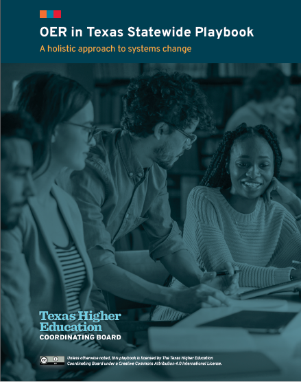 Cover of the OER in Texas Statewide Playbook
